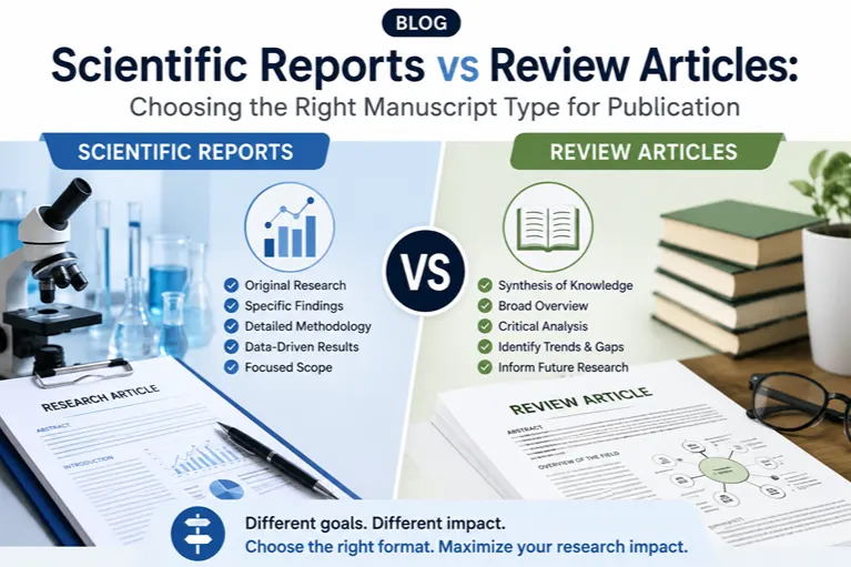 Scientific Reports vs Review Articles: Choosing the Right Manuscript Type for Publication